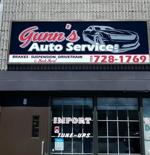 Vehicle in service at Gunn's Auto Service
