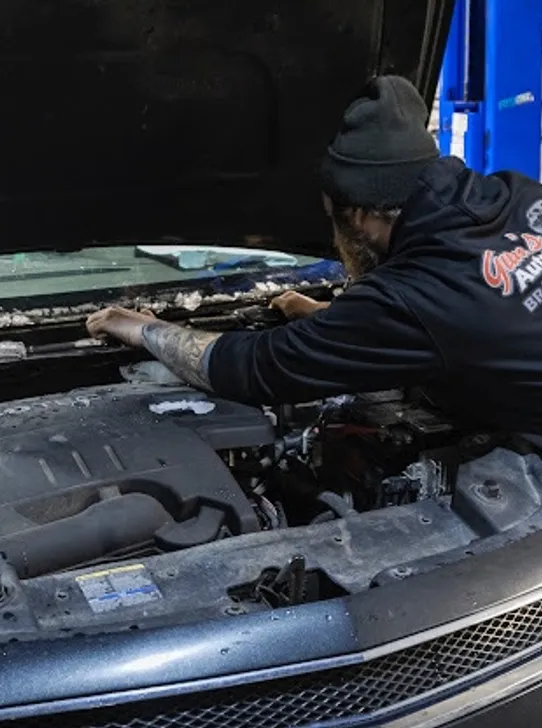 Mechanic performing diagnostic work in Barrie